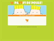 Tablet Screenshot of pattesdepoule.com